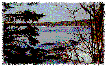 Winter scene of Lake Superior